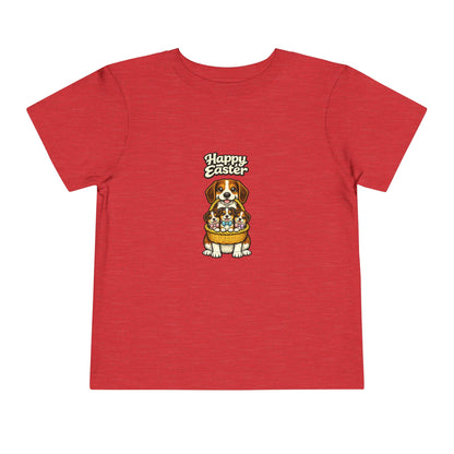 Beagle Family Happy Easter -- Toddler Dog Lover Tee