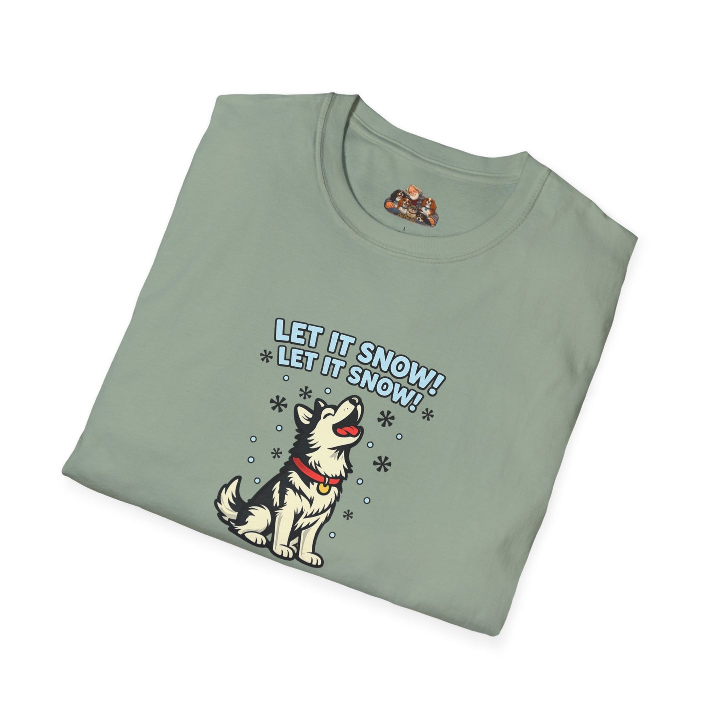 Let It Snow ! Let It Snow!  —  Soft-Color Minimalist Family Collection For Adult Dog Lovers