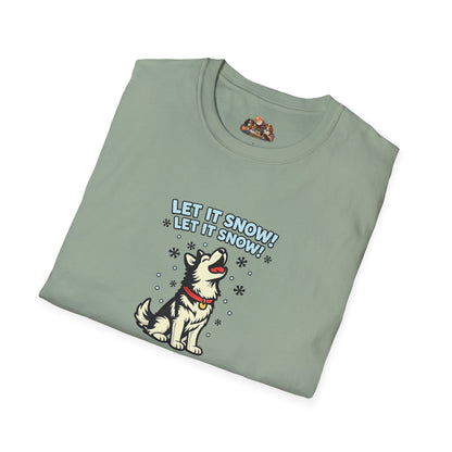 Let It Snow ! Let It Snow!  —  Soft-Color Minimalist Family Collection For Adult Dog Lovers