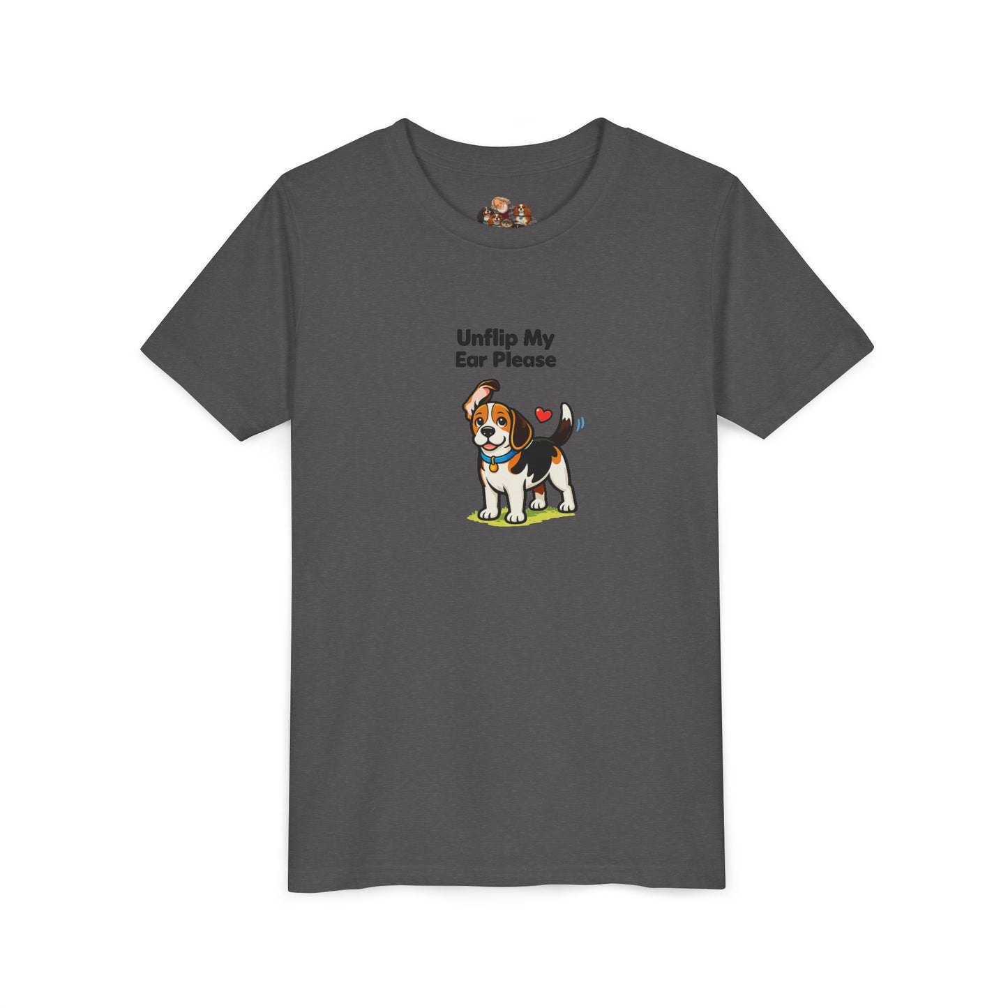 Unflip My Ear Please -- Youth Dog Lover Tee