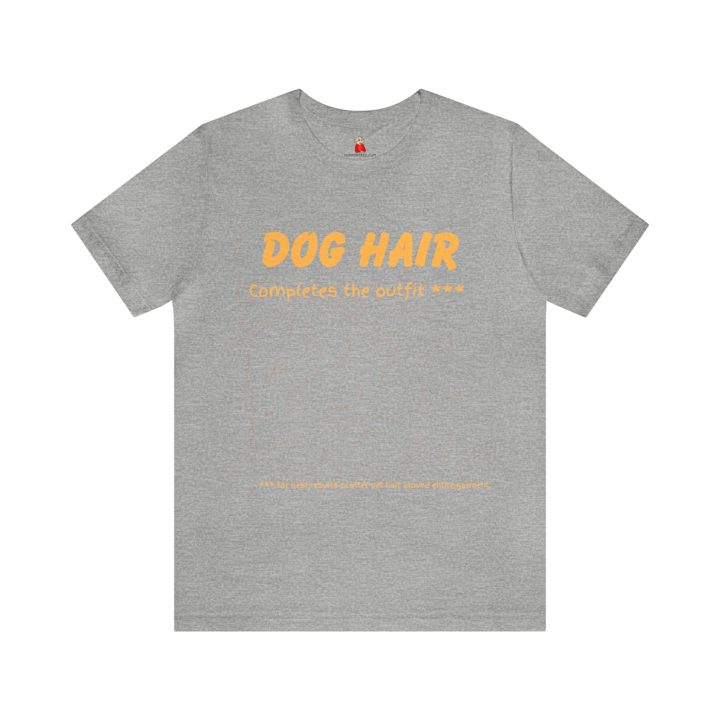 GOLD  Dog Hair Completes the Outfit Jersey Tee