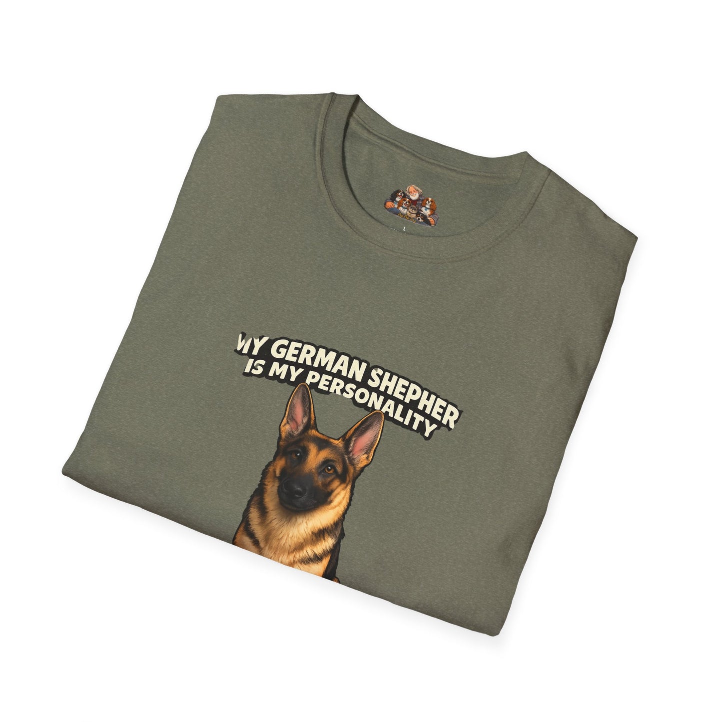 My German Shepherd Is My Personality -- Locked In -- Personalized Dog Breed Tee