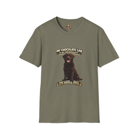 My Chocolate Lab is My Personality – "The Gentle Soul" – Personalized Custom Dog Breed Shirt