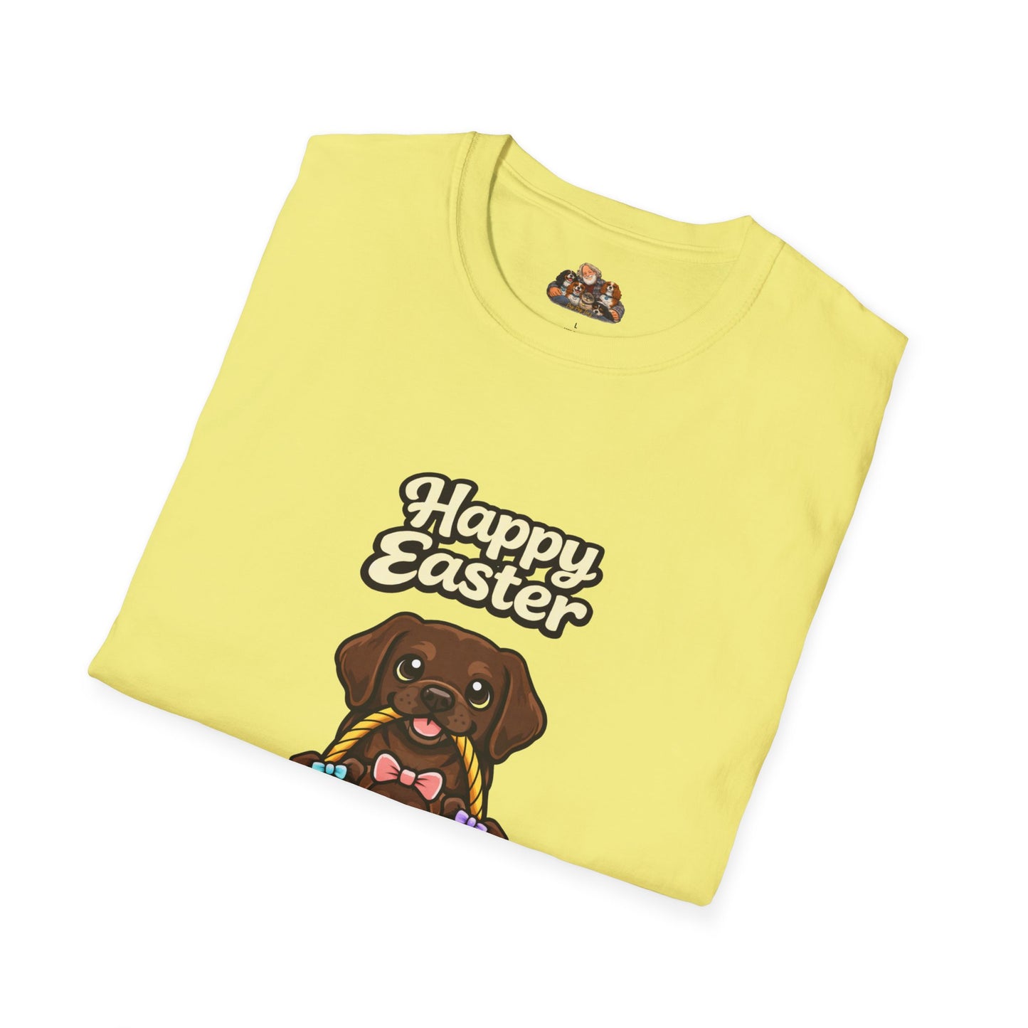 Chocolate Labrador Family "Happy Easter"