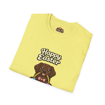 Chocolate Labrador Family "Happy Easter"