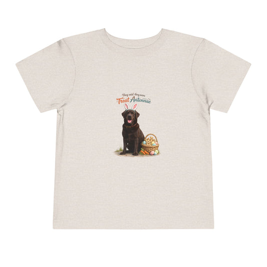 Chocolate Lab Treat Antennae™ -- Toddler Dog Lover Tee