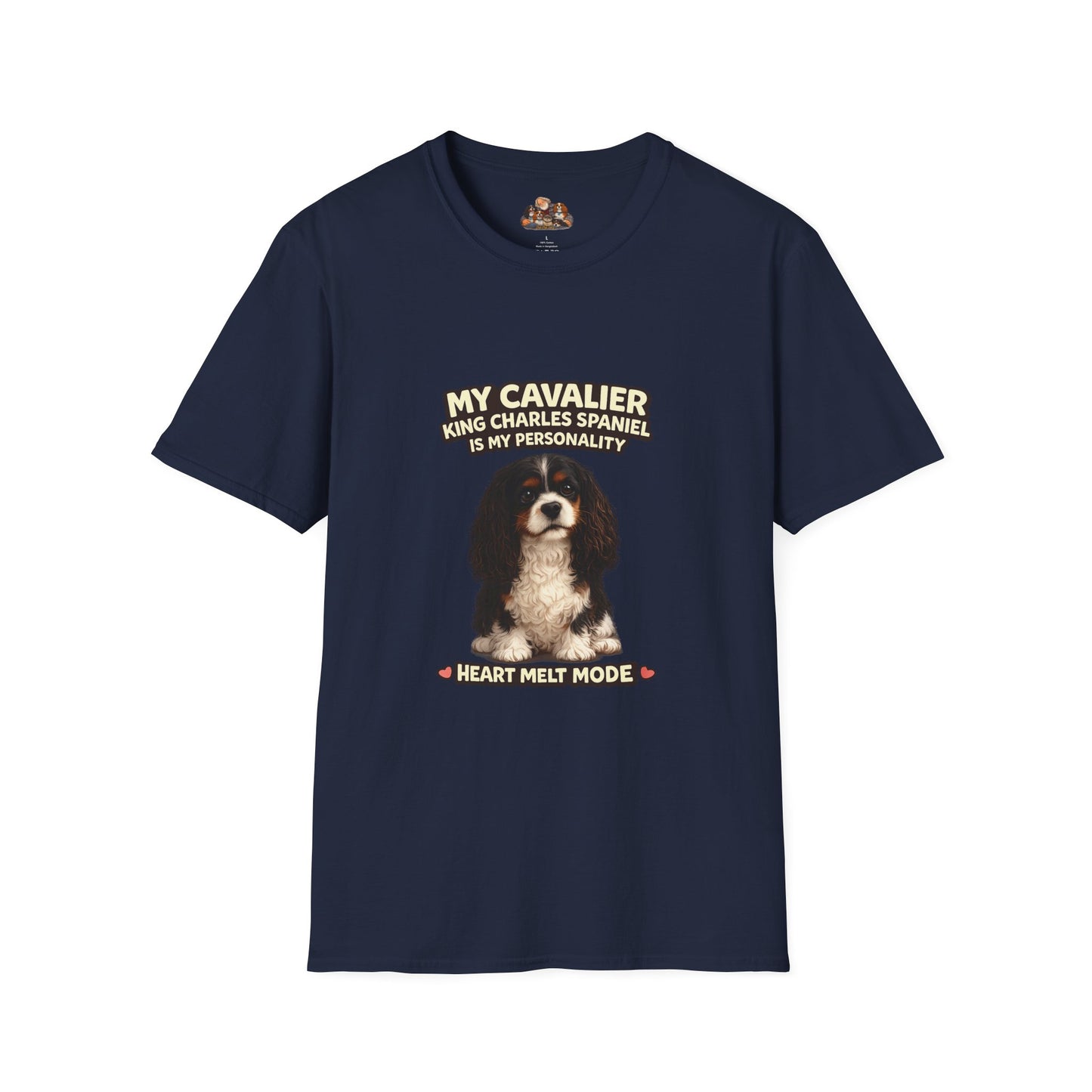 My Cavalier King Charles Spaniel Is My Personality – Heart Melt Mode – Personalized Dog Breed Tee