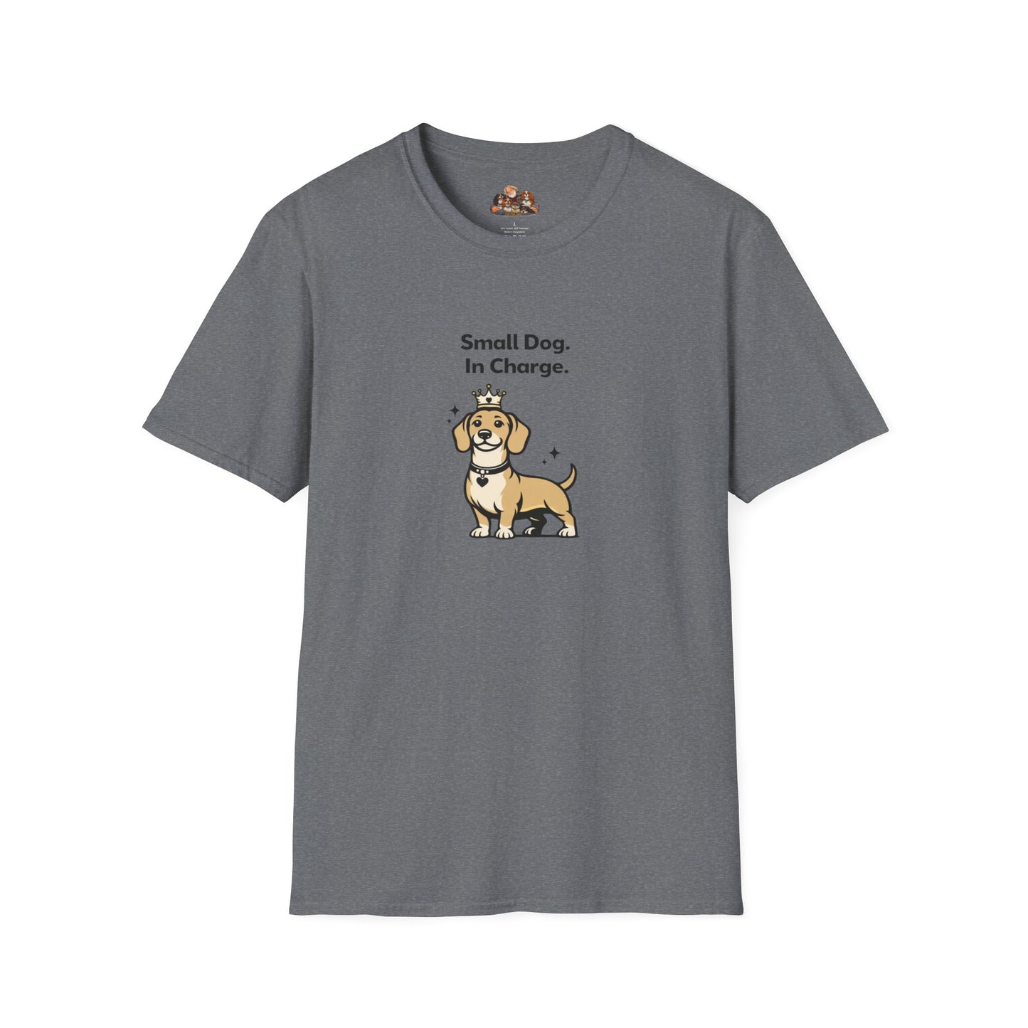 Small Dog. In Charge.  —  Soft-Color Minimalist Family Collection For Adult Dog Lovers