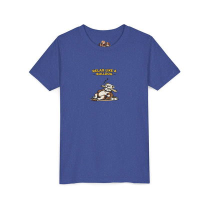Relax Like A Bulldog  -- Youth Dog Lover Tee