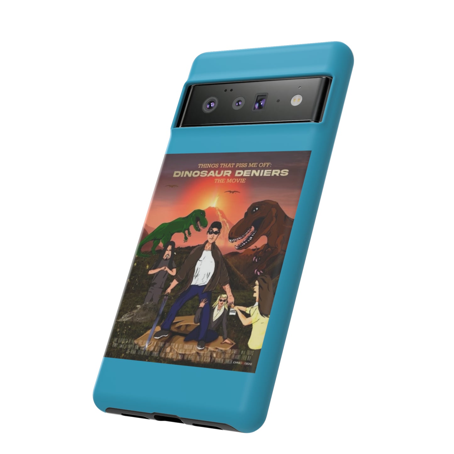 Dinosaur Deniers: The Movie Tough Phone Case (turquoise)