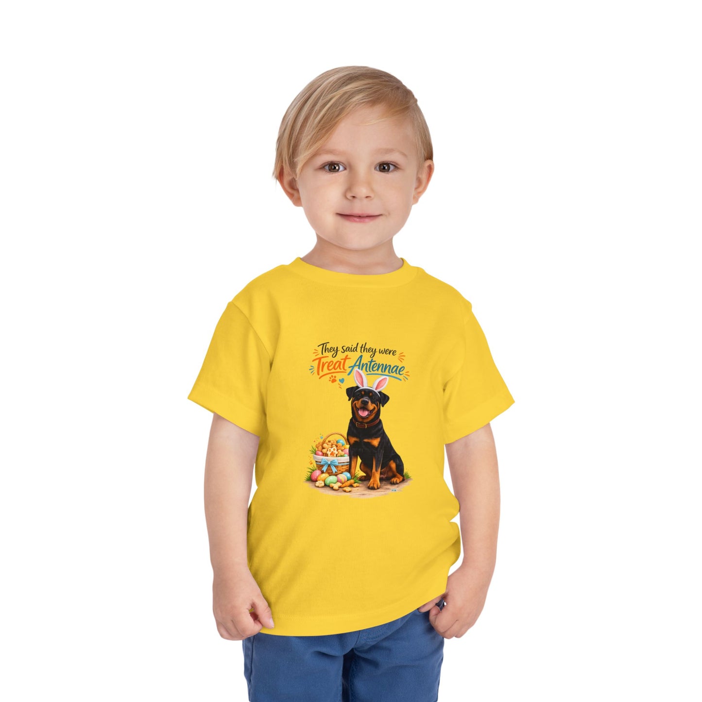 Rottweiler Treat Antennae™ -- Toddler Dog Lover Tee