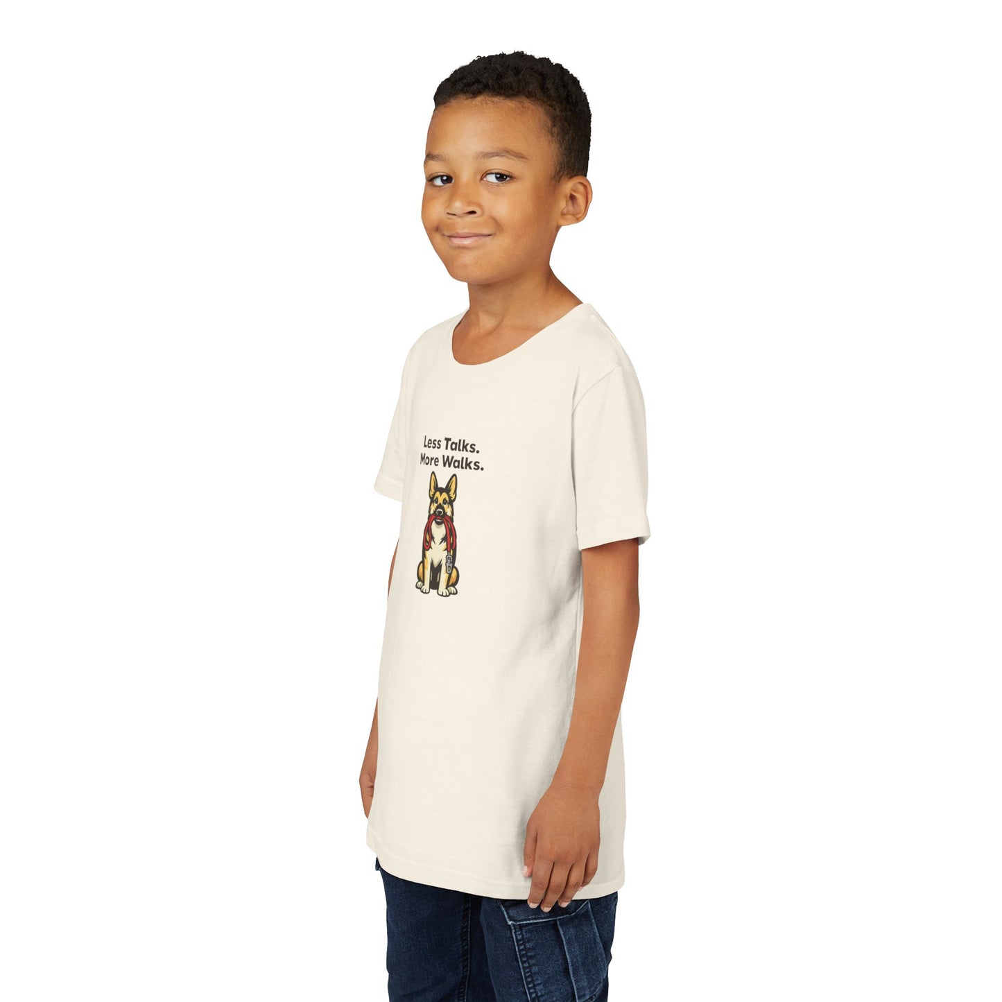Less Talks. More Walks. -- Youth Dog Lover Tee
