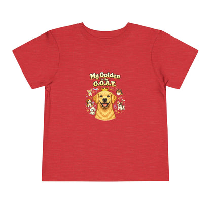 Let your toddler show their pride -- "My Golden is the G.O.A.T." – Toddler T-Shirt