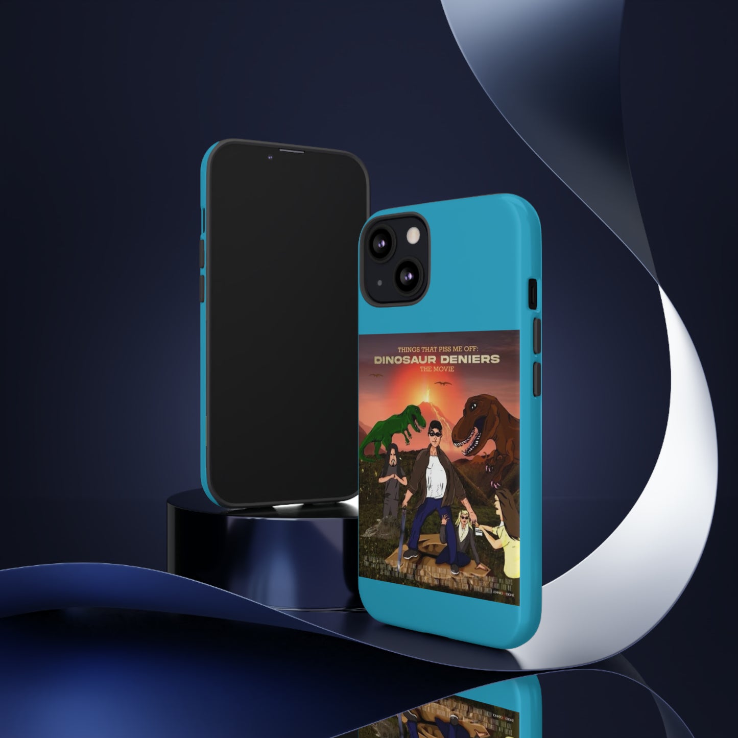 Dinosaur Deniers: The Movie Tough Phone Case (turquoise)