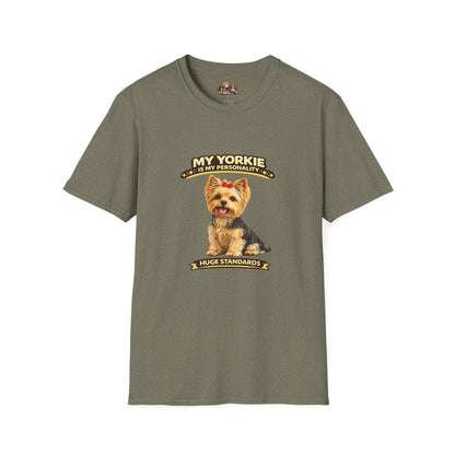 My Yorkie Is My Personality -- Personalized Dog Breed T-Shirt