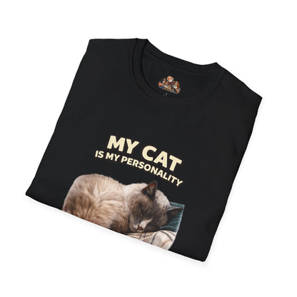 My Cat Is My Personality – "Quietly Devoted" – Personalized Custom Cat Shirt