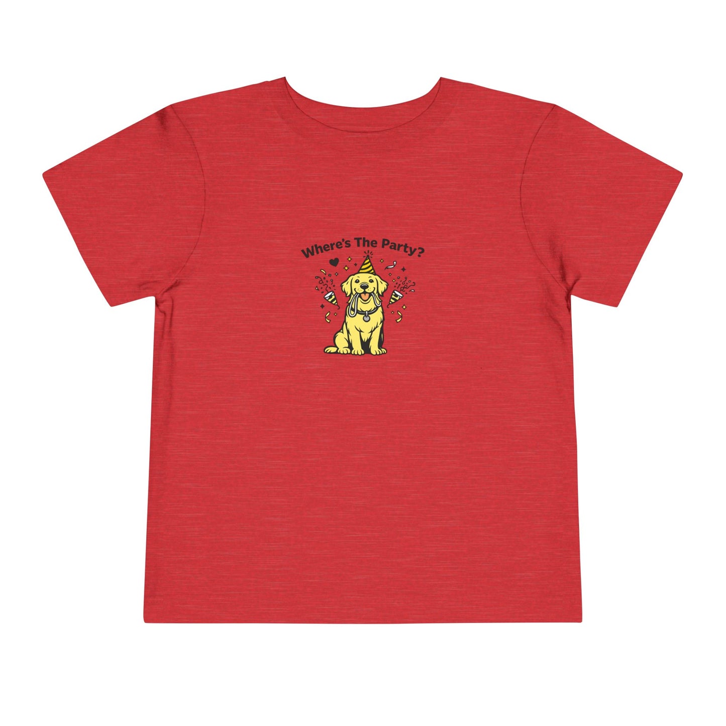 Where's The Party?  -- Toddler Dog Lover Tee