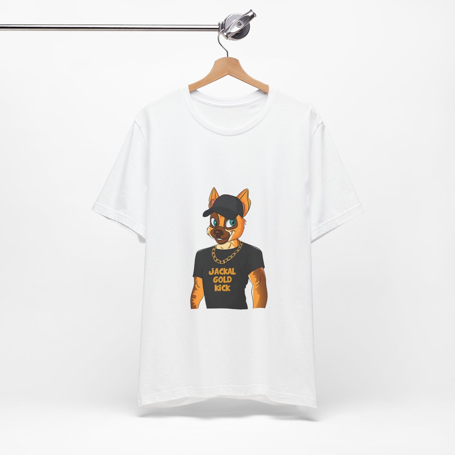 ‘Jackal Gold Kick’ Unisex Jersey Short Sleeve Tee