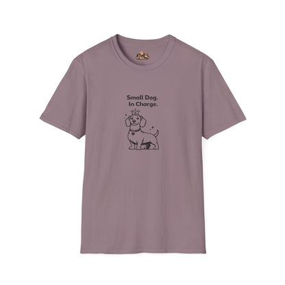 Small Dog. In Charge. —  Black And White Minimalist Family Collection For Adult Dog Lovers
