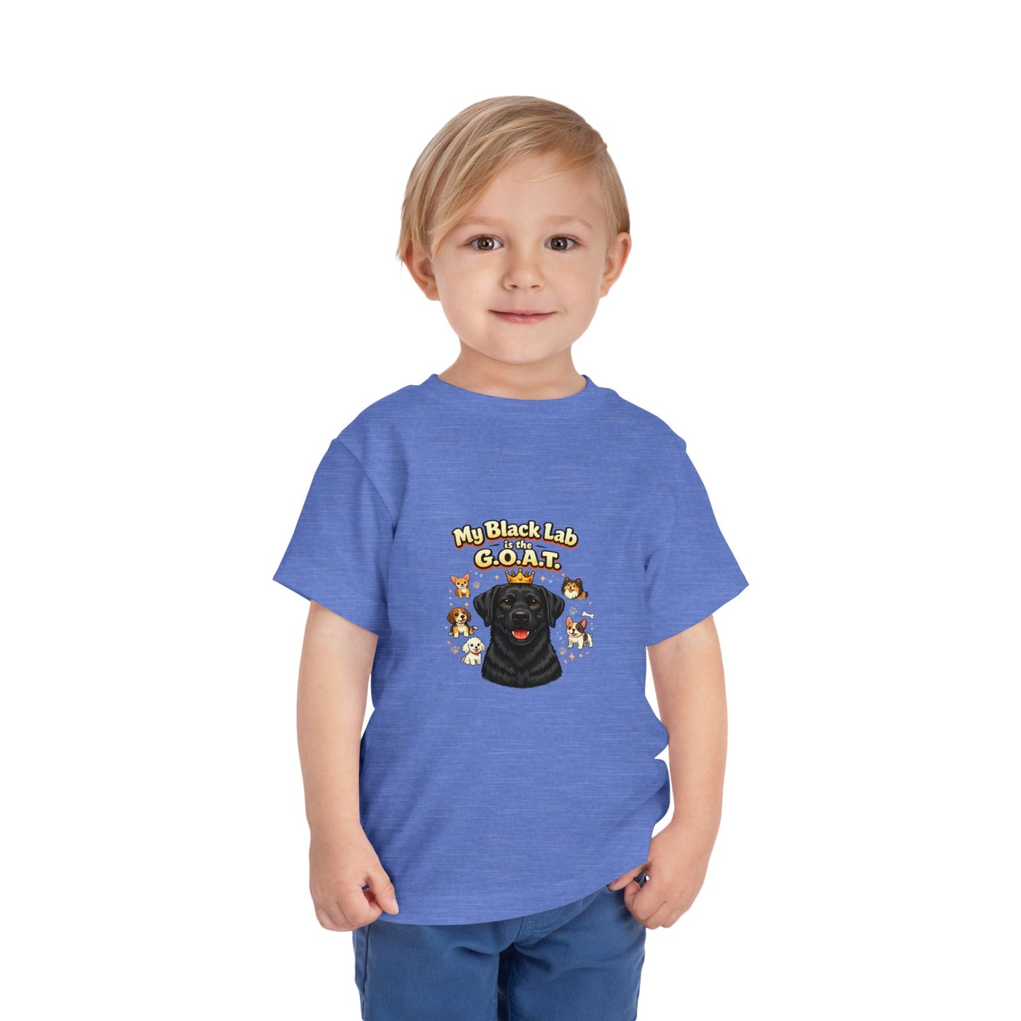 Let your toddler show their pride -- "My Black Lab is the G.O.A.T." – Toddler T-Shirt