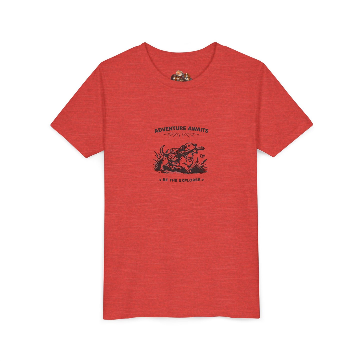 Adventure Awaits -- Youth Dog Lover Tee