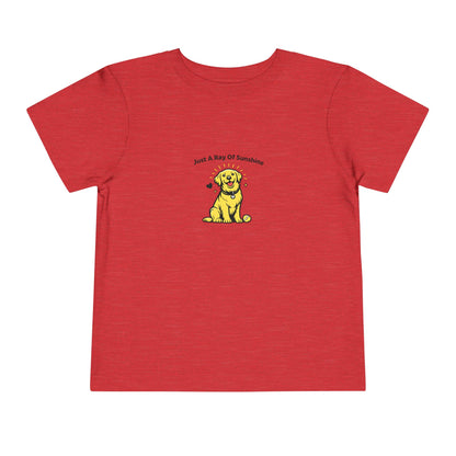 Just A Ray Of Sunshine -- Toddler Dog Lover Tee