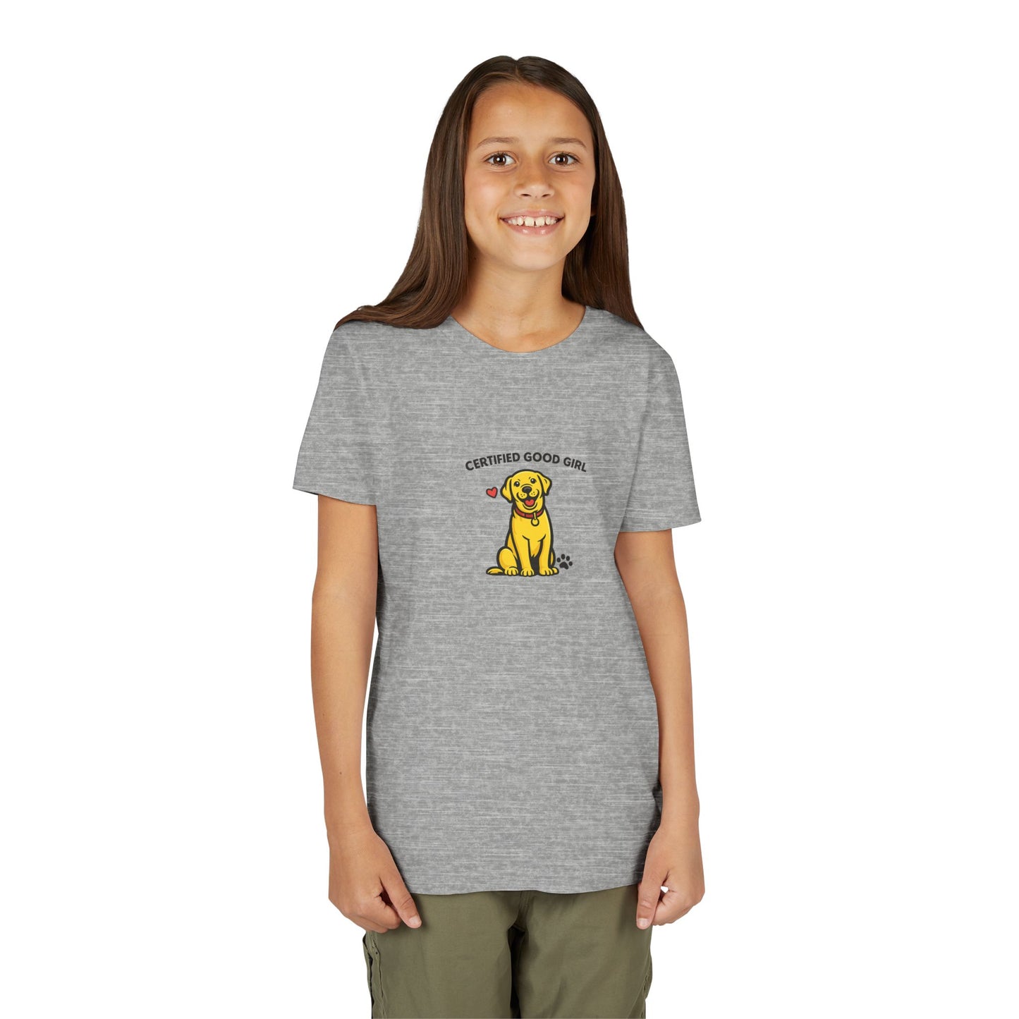 Certified Good Girl -- Youth Dog Lover Tee