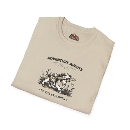 Adventure Awaits Be The Explorer  —  Black And White Minimalist Family Collection For Adult Dog Lovers