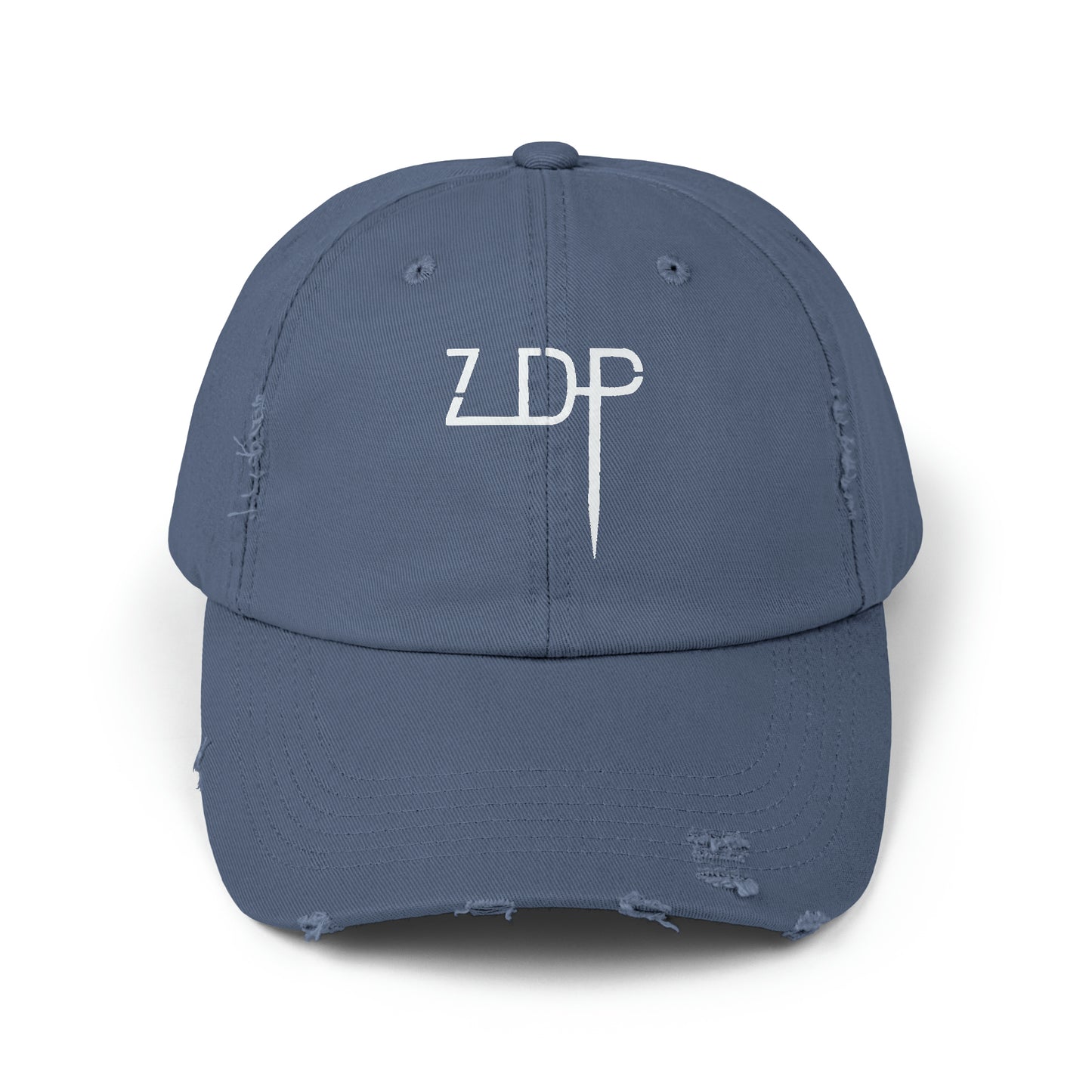 Zach D Productions ZDP Logo Unisex Distressed Cap