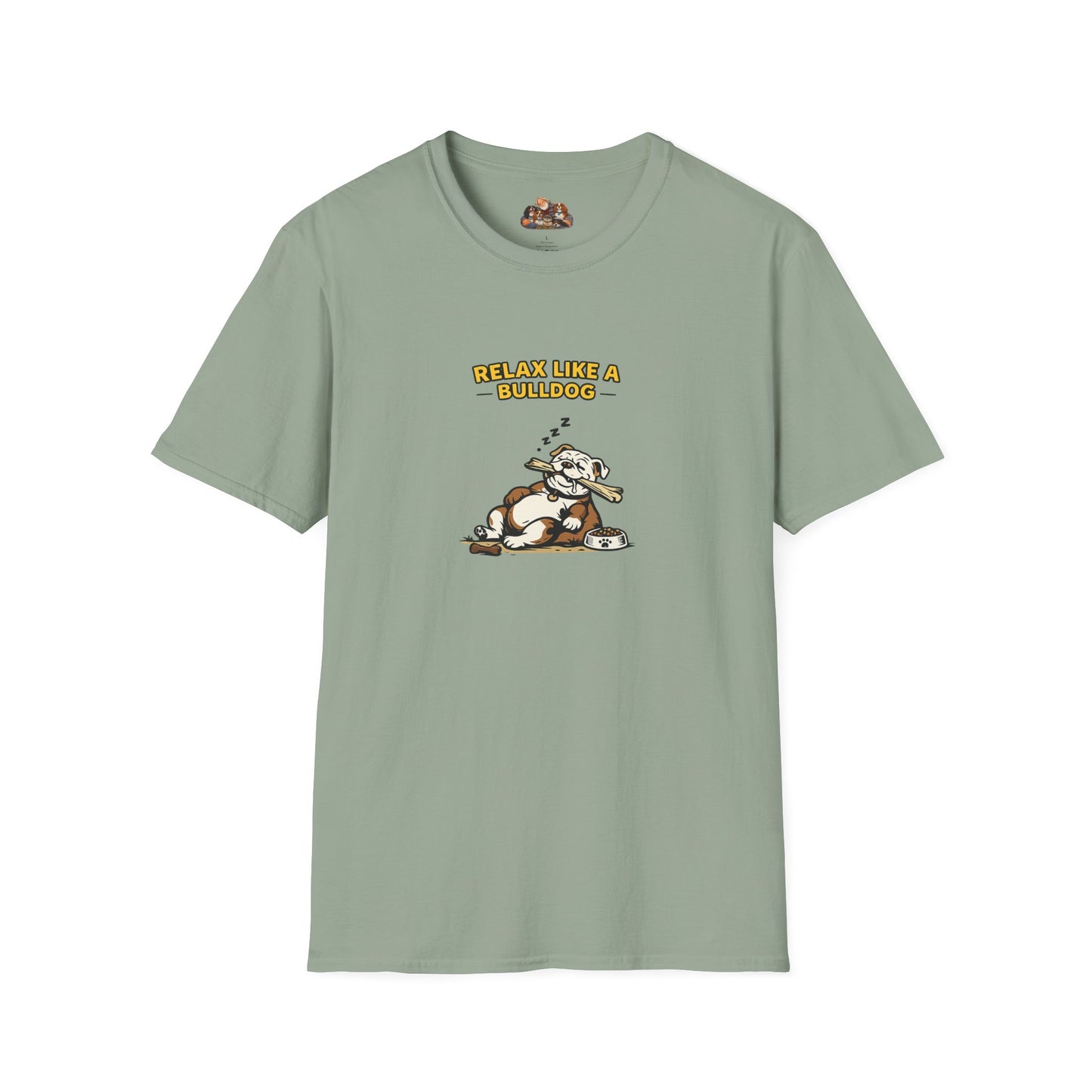 Relax Like A Bulldog  —  Soft-Color Minimalist Family Collection For Adult Dog Lovers