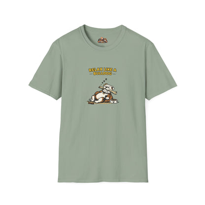 Relax Like A Bulldog  —  Soft-Color Minimalist Family Collection For Adult Dog Lovers