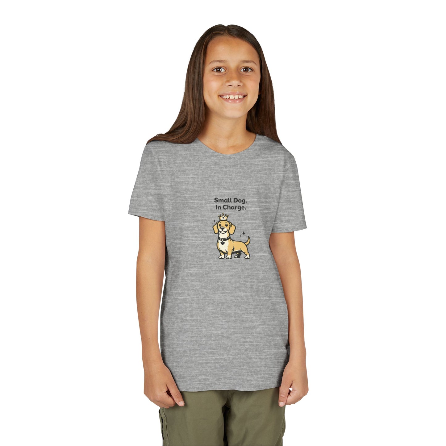 Small Dog. In Charge. -- Youth Dog Lover Tee