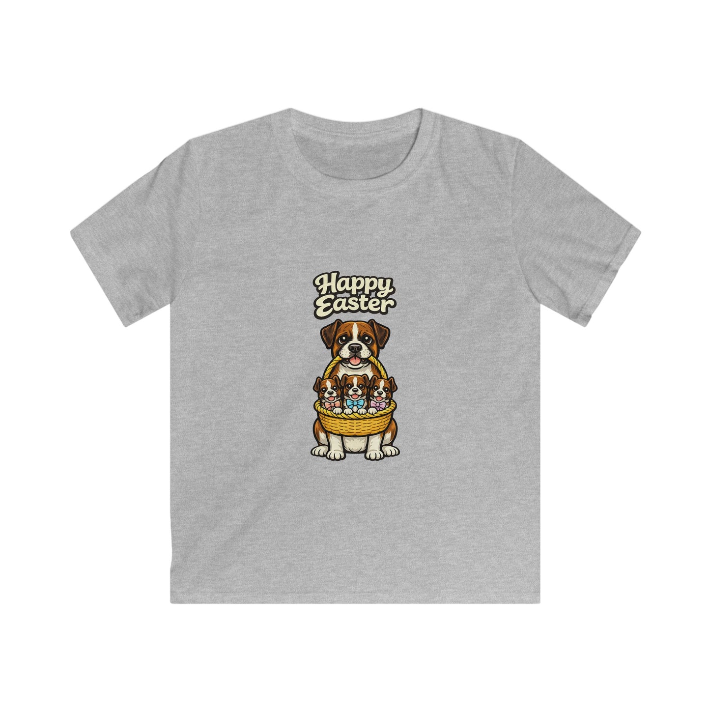 Boxer Happy Easter — Youth Dog Lover Tee