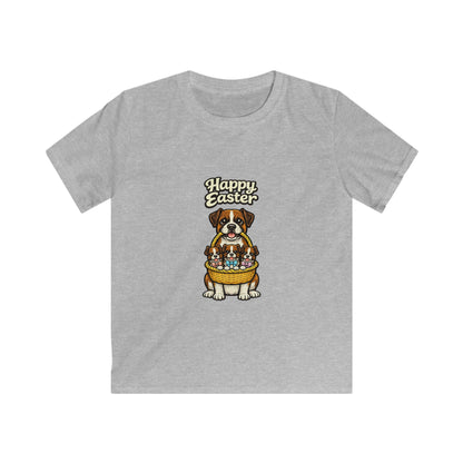 Boxer Happy Easter — Youth Dog Lover Tee