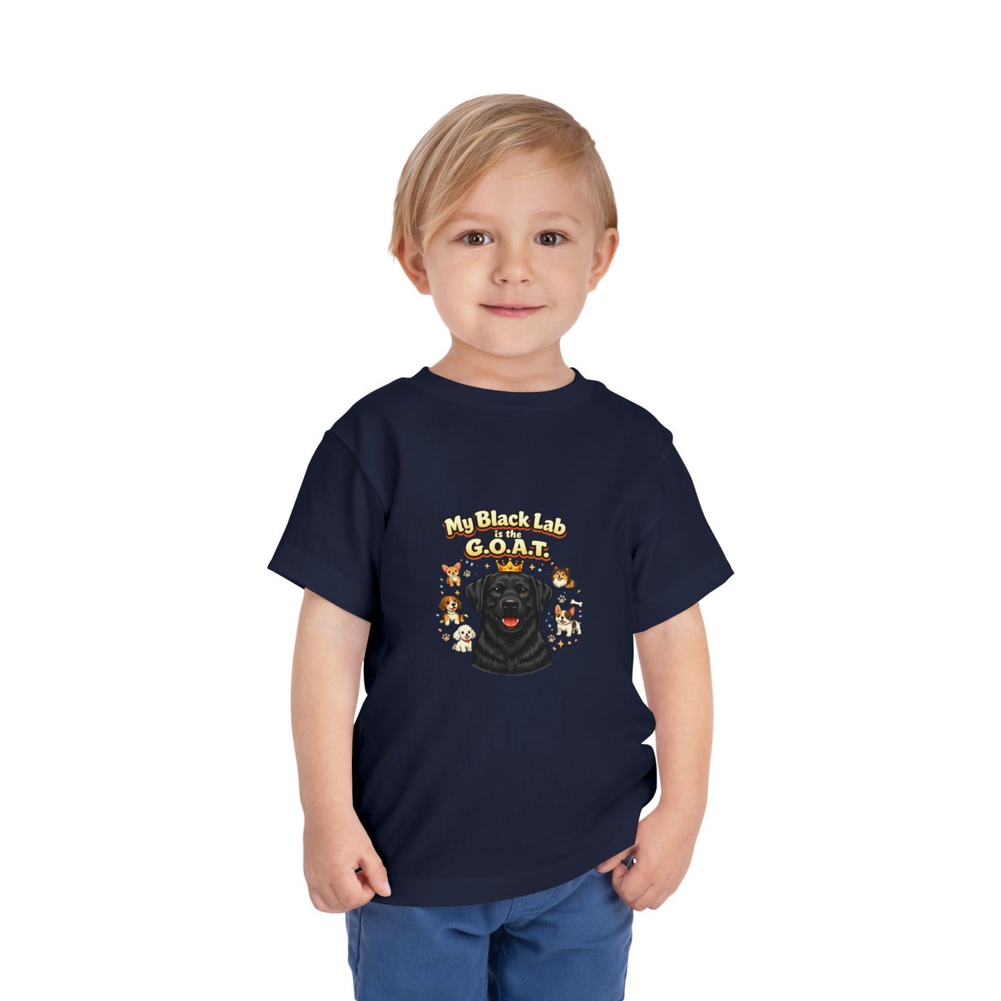 Let your toddler show their pride -- "My Black Lab is the G.O.A.T." – Toddler T-Shirt