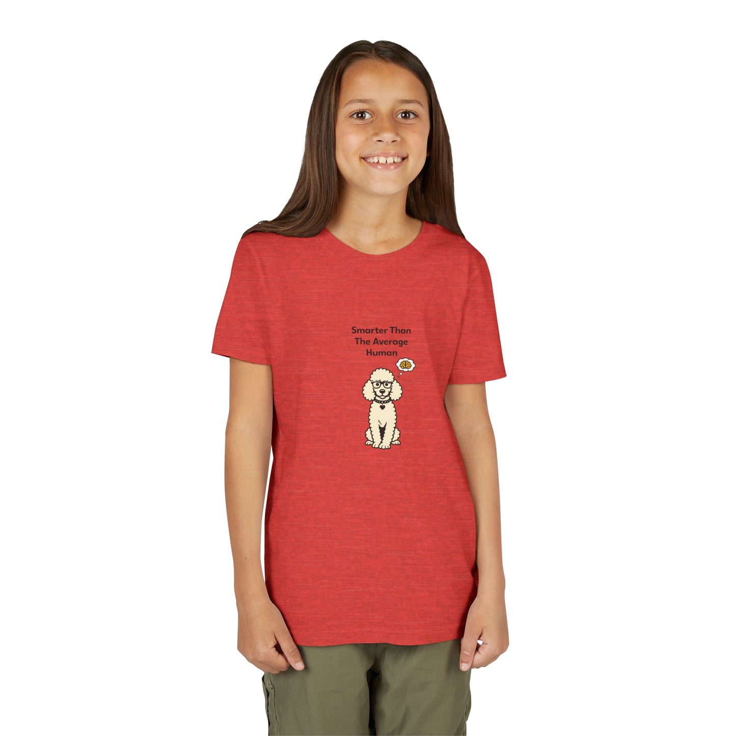 Smarter Than The Average Human -- Youth Dog Lover Tee