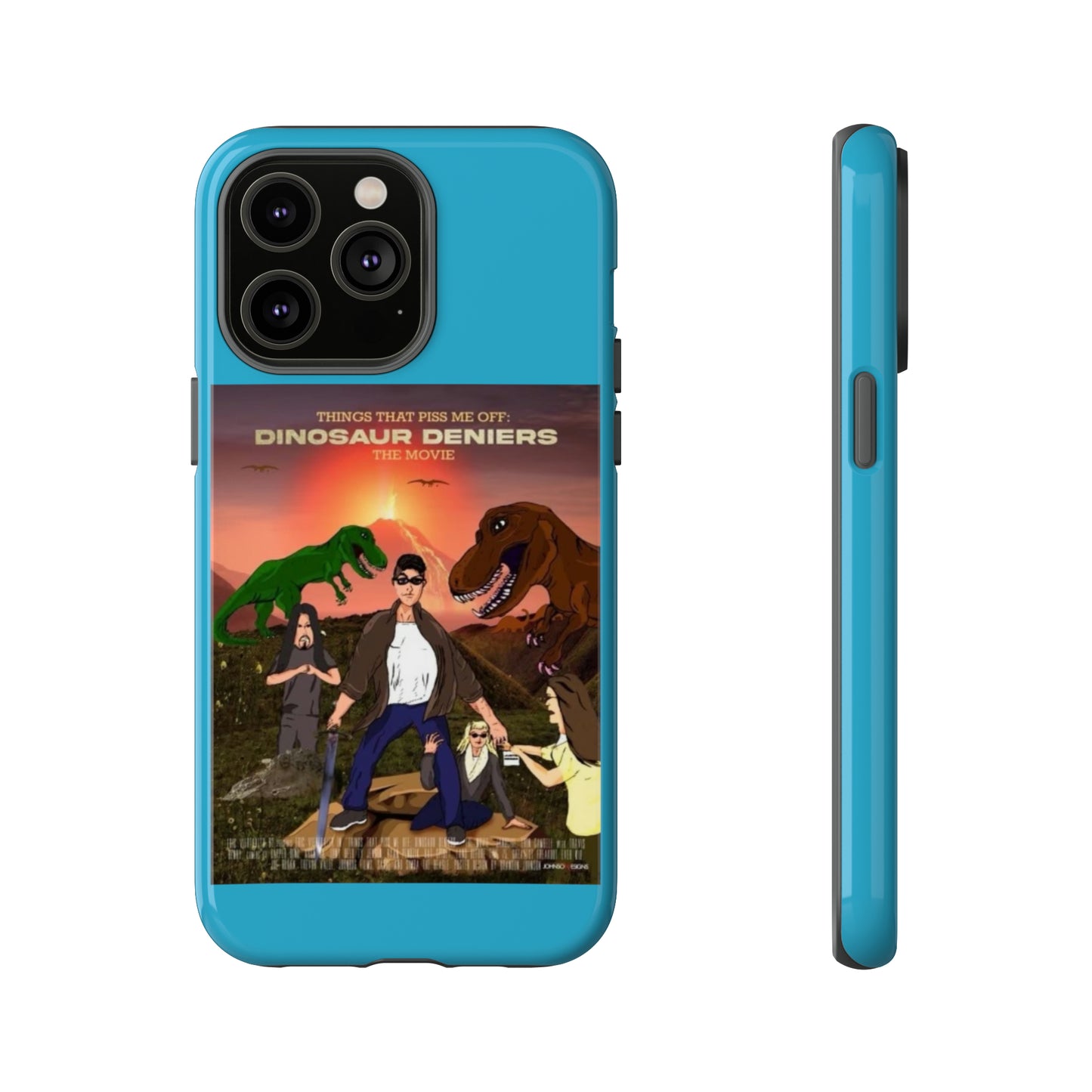 Dinosaur Deniers: The Movie Tough Phone Case (turquoise)