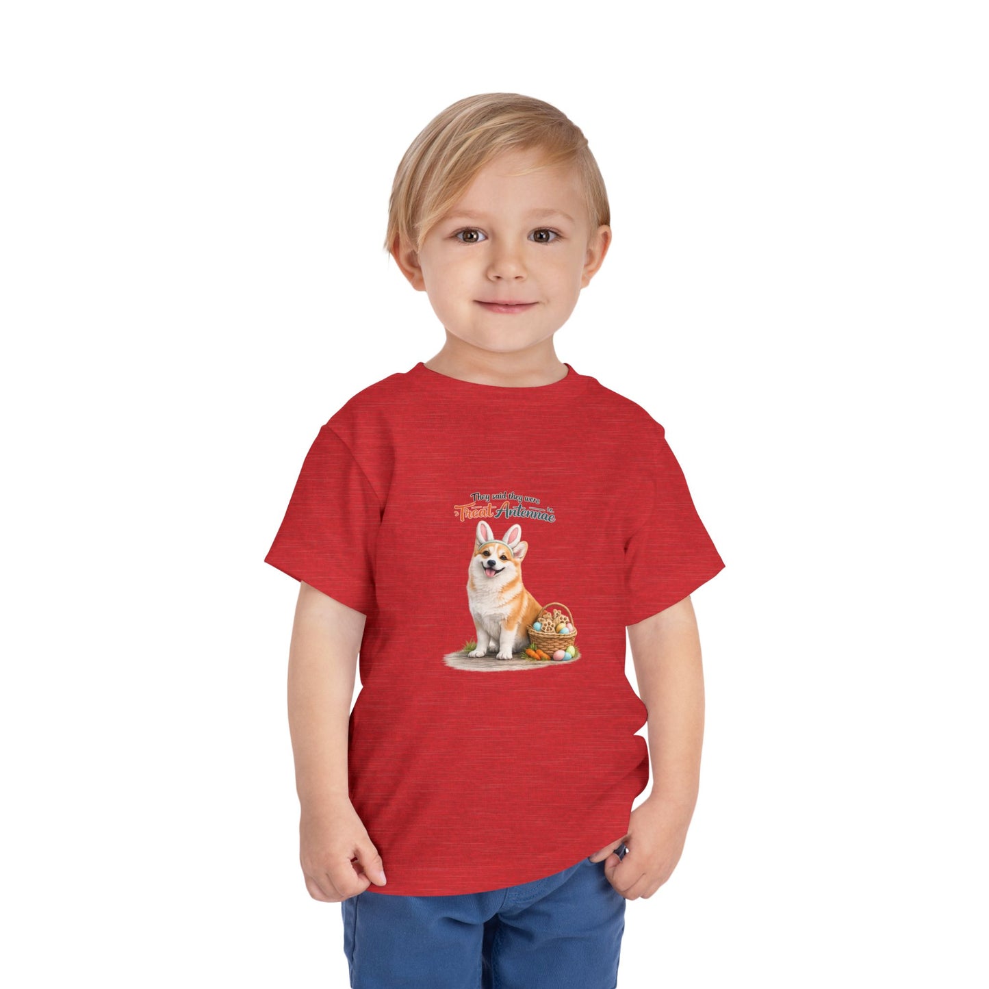 Corgi Treat Antennae™ -- Toddler Dog Lover Tee