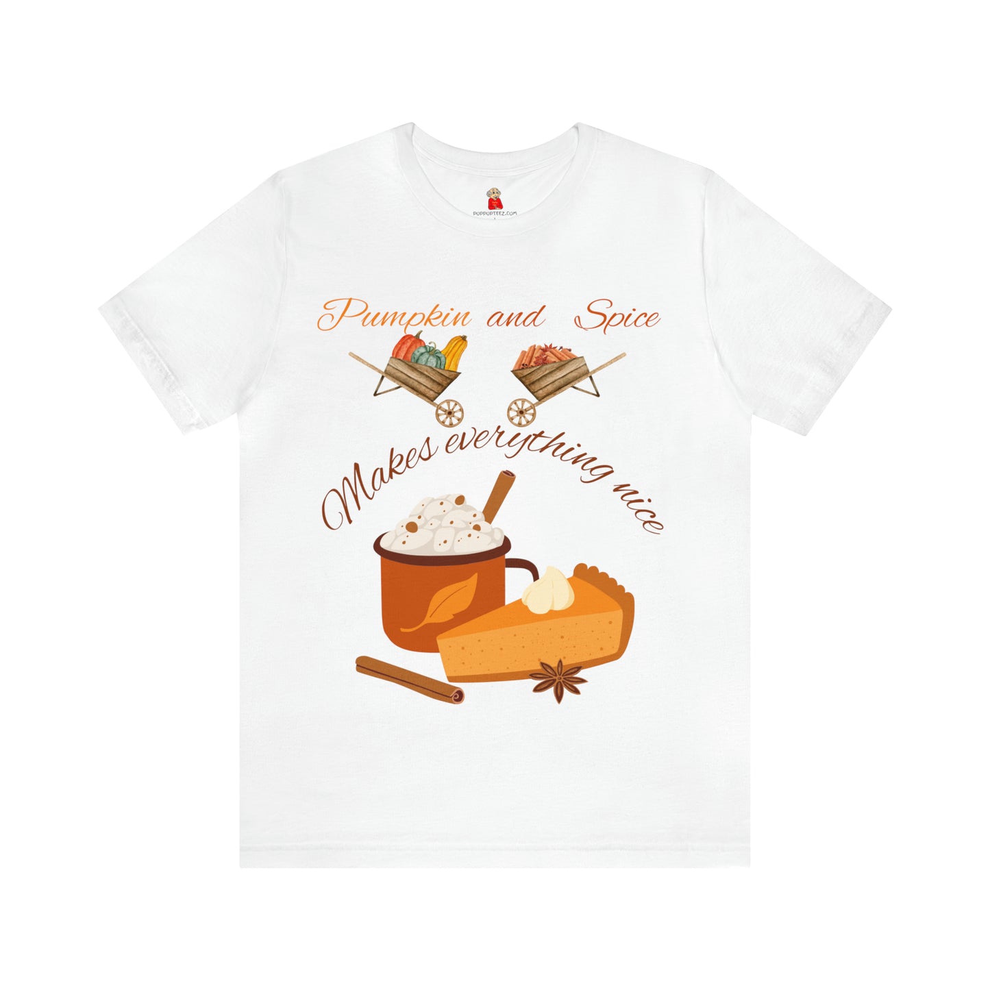 Pumpkin and Spice Makes Everything Nice Unisex Jersey Short Sleeve Tee