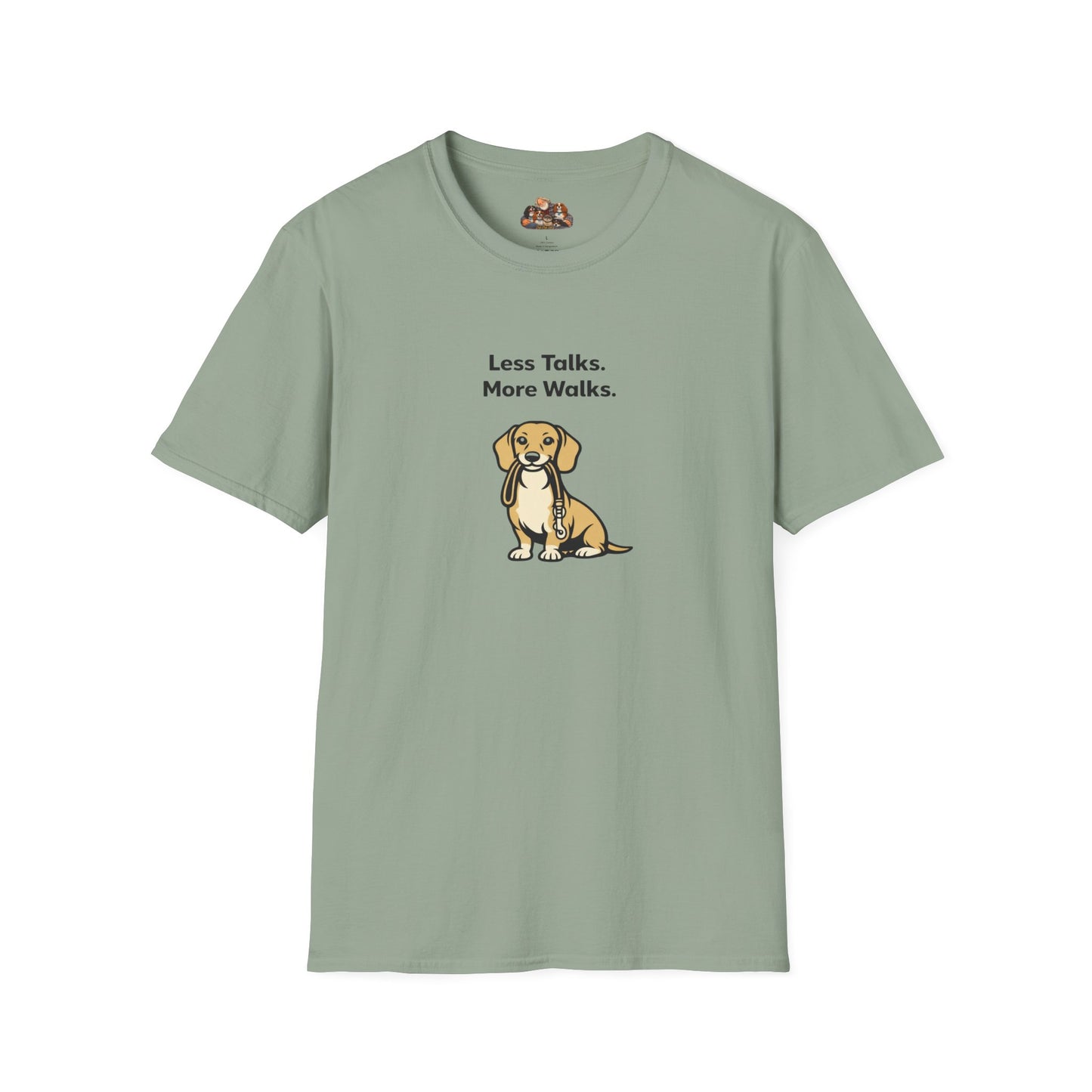 Beagle Less Talks. More Walks.  —  Soft-Color Minimalist Family Collection For Adult Dog Lovers