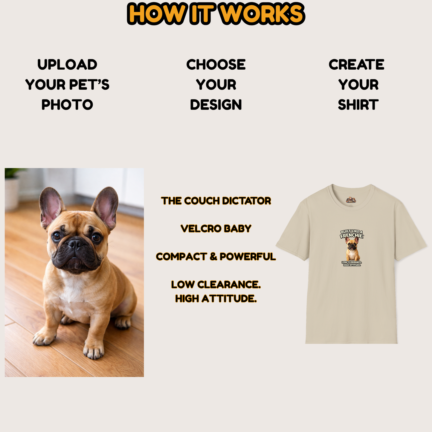 My Frenchie Is My Personality -- Personalized Dog Breed T-Shirt