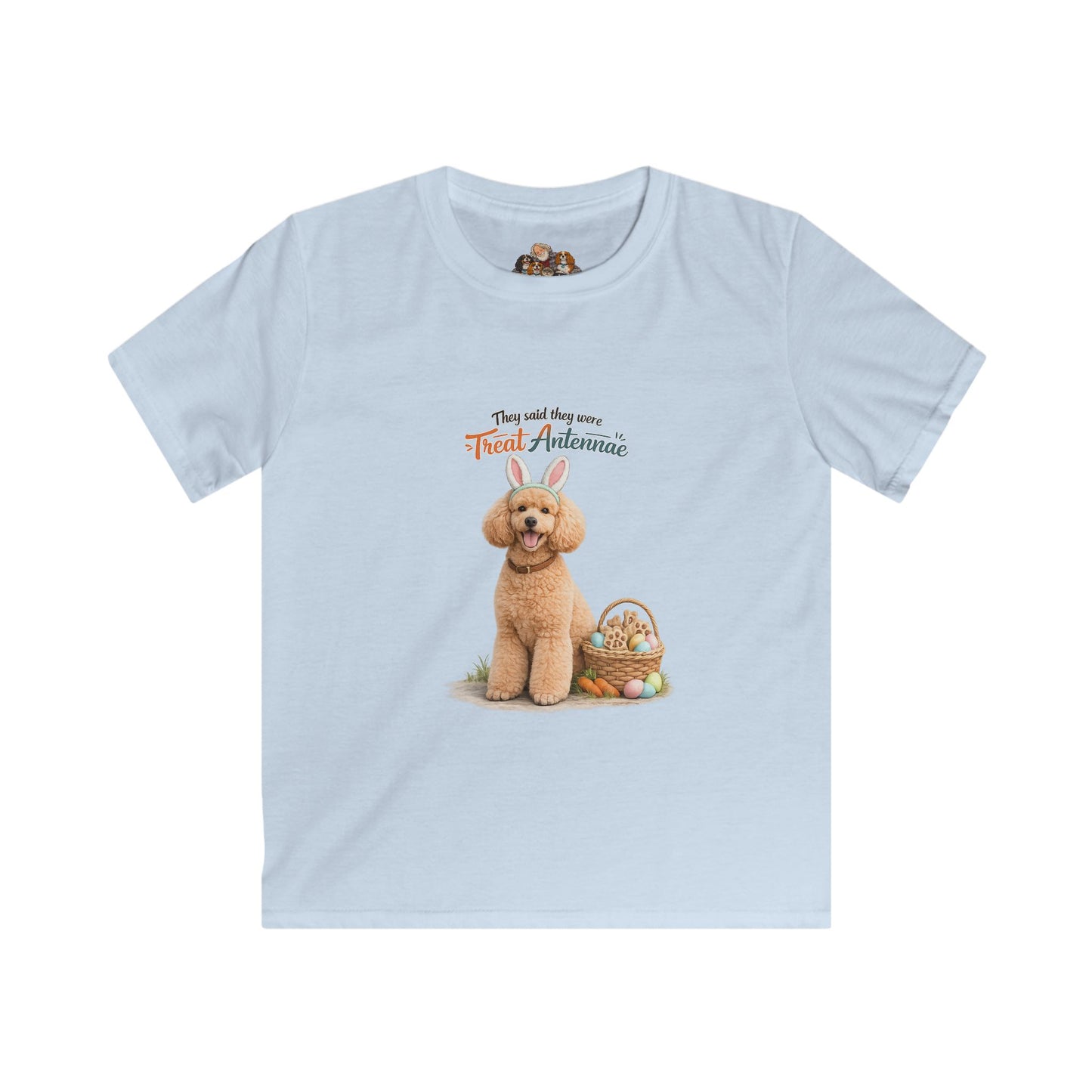 Poodle Treat Antennae™ — Youth Dog Lover Tee