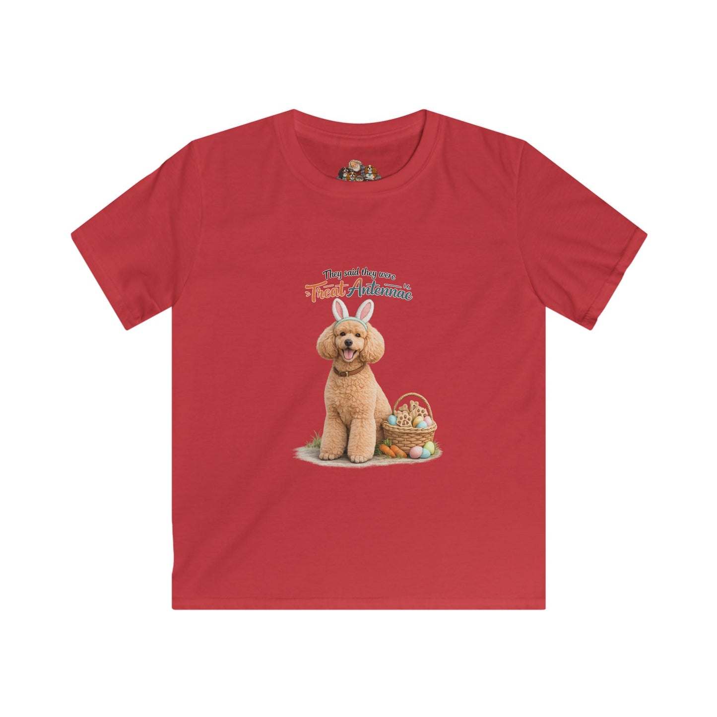 Poodle Treat Antennae™ — Youth Dog Lover Tee