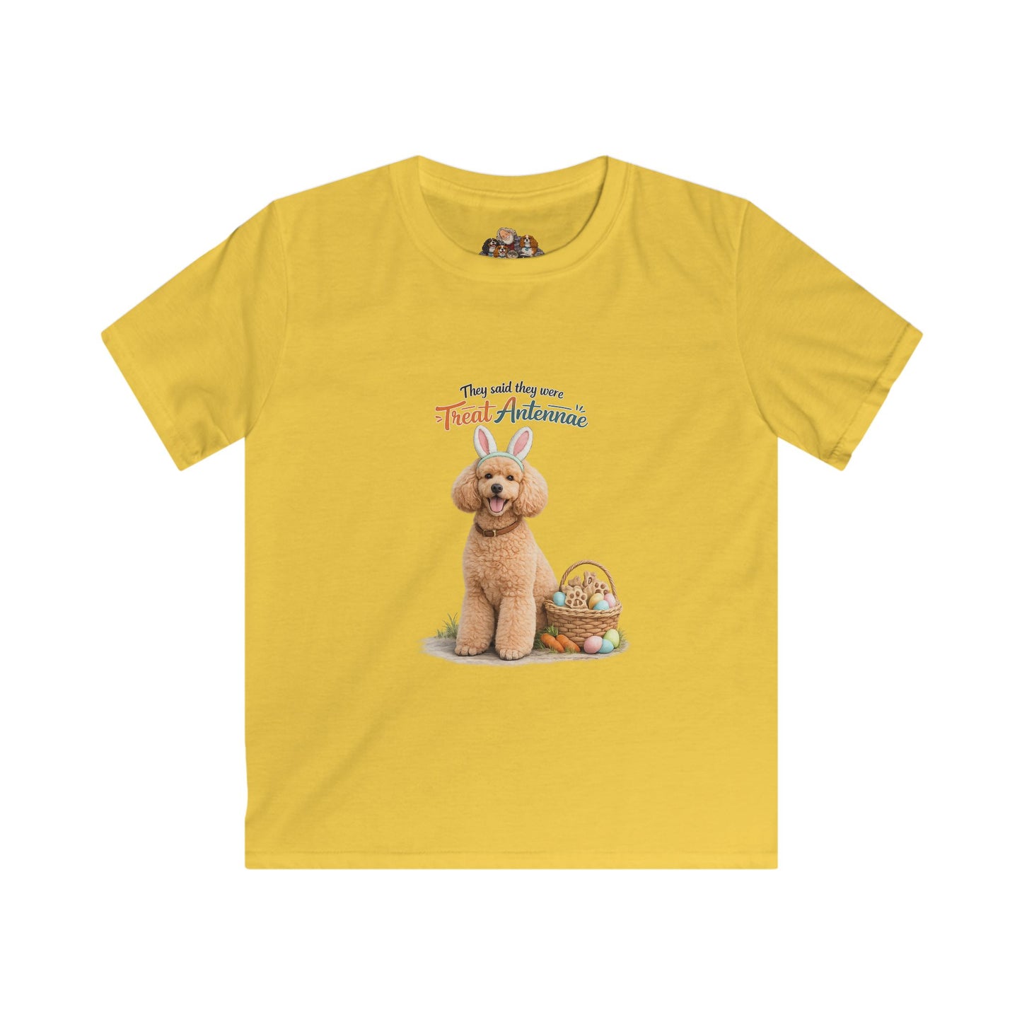 Poodle Treat Antennae™ — Youth Dog Lover Tee