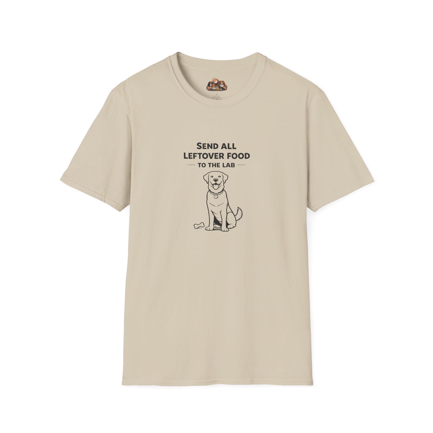 Send All Leftover Food to the Lab —  Black And White Minimalist Family Collection For Adult Dog Lovers