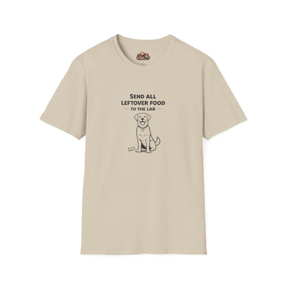 Send All Leftover Food to the Lab —  Black And White Minimalist Family Collection For Adult Dog Lovers