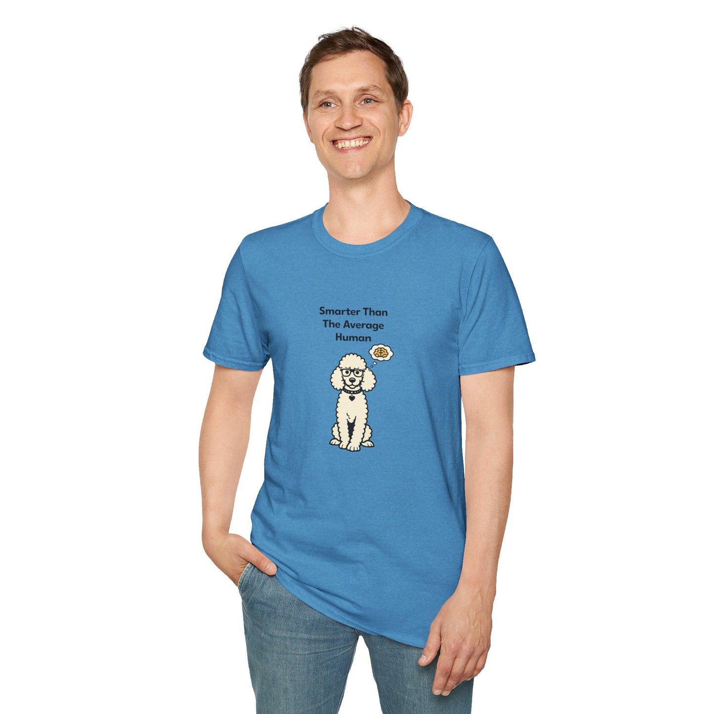 Smarter Than The Average Human  —  Soft-Color Minimalist Family Collection For Adult Dog Lovers