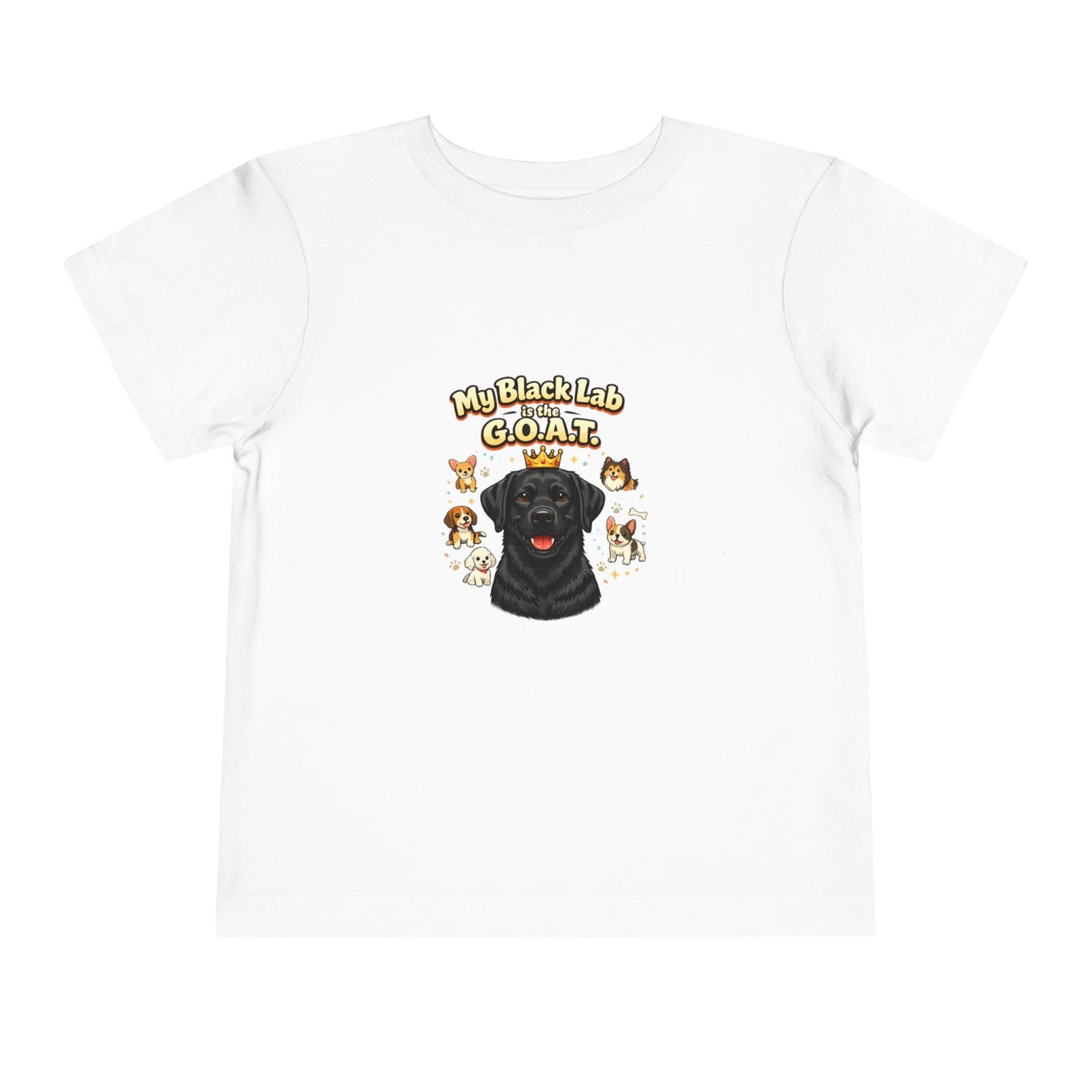 Let your toddler show their pride -- "My Black Lab is the G.O.A.T." – Toddler T-Shirt