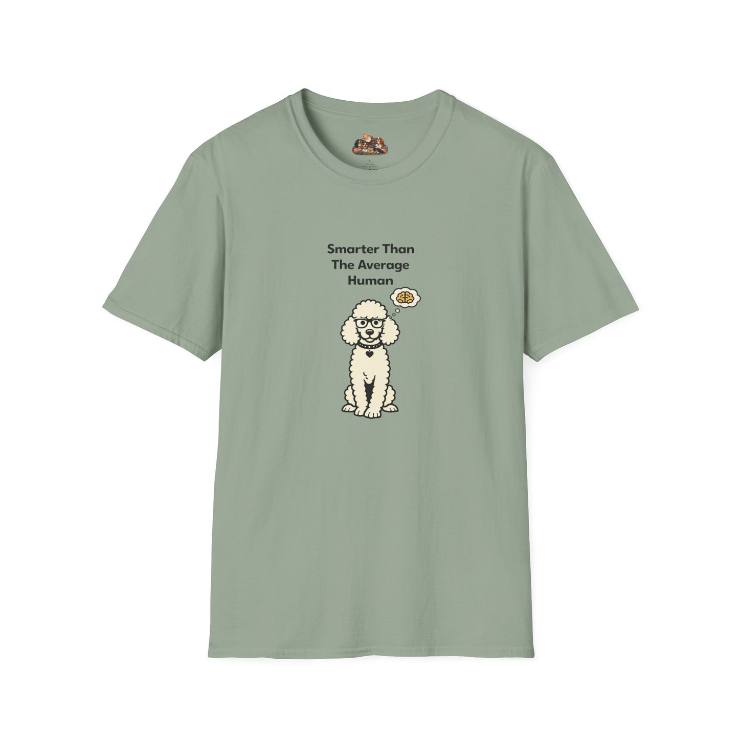 Smarter Than The Average Human  —  Soft-Color Minimalist Family Collection For Adult Dog Lovers
