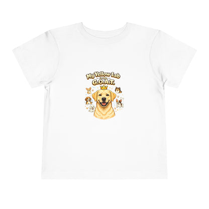 Let your toddler show their pride -- "My Yellow Lab is the G.O.A.T." – Toddler T-Shirt